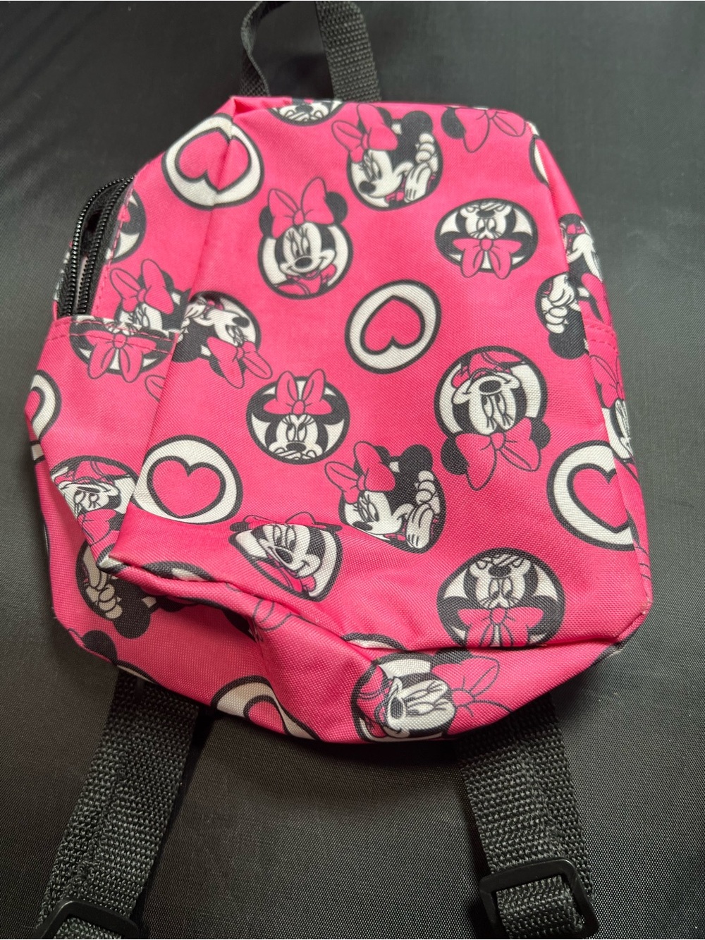 Disney Minnie Mouse Pink Mini Backpack – Cute Allover Print – Lightweight kids